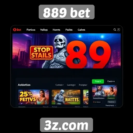 Interface do usuário do 889 bet é amigável